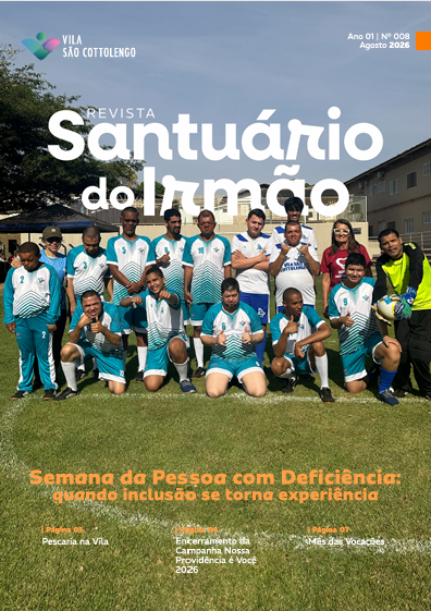 Capa de Revista Santuário — Agosto 2026