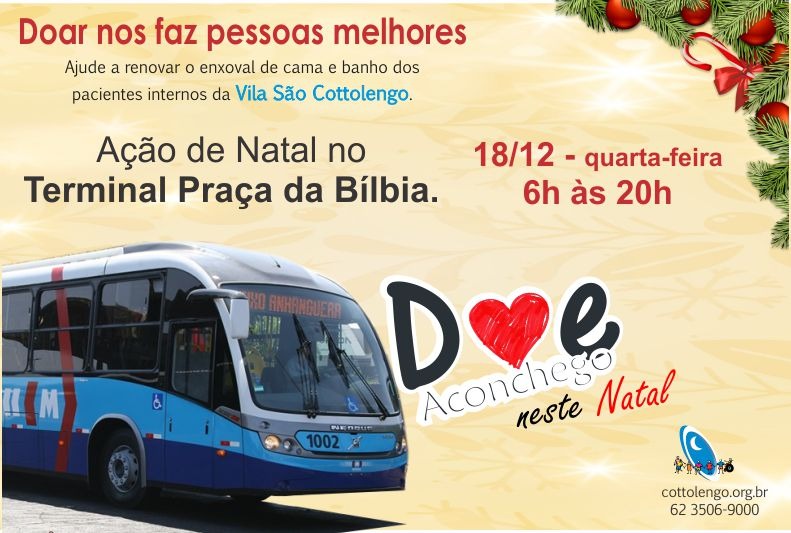 Vila São Cottolengo realiza ação de natal no Terminal Praça da Bíblia